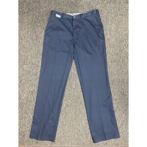 Haggar Men's Premium Comfort Straight-Fit 4Way Stretch Dress Pants 36Wx34L Navy